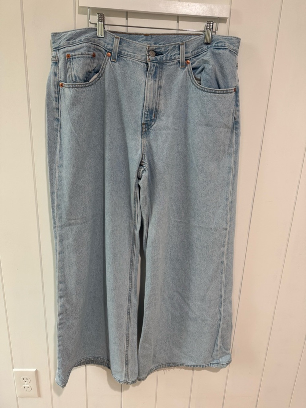Levi's Light Blue Baggy Wide Leg Jeans